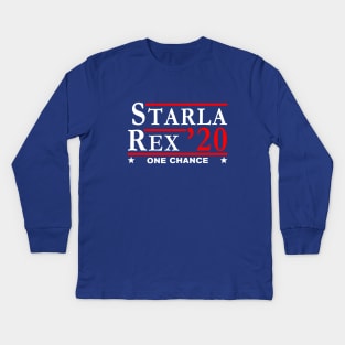 Starla and Rex Dynamite Couple 2020 Campaign Slogan Kids Long Sleeve T-Shirt